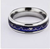 Korean Style ECG Couple Ring