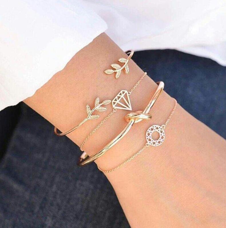 ToconaT Fashion Bohemia LeafBracelet
