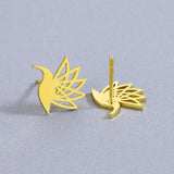 Little Bird Pigeon Stainless Steel Earrings