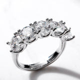 Round Diamond Zircon Ring