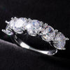 Round Diamond Zircon Ring