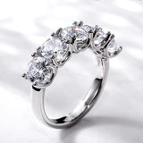 Round Diamond Zircon Ring