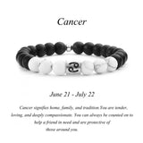 Frosted Black Agate White Turquoise Couple Bracelets