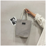 Ladies Shoulder Stripe Tote Summer Beach Bag