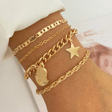 Creative Heart Pearl Multi-layer ChainBracelet