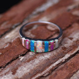 Small Sky Blue Zircon Rings