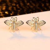 Crystal Rhinestone Bee Earings