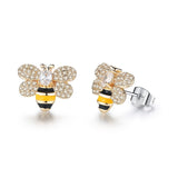 Crystal Rhinestone Bee Earings