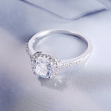 Wedding Rings for Women Silver Color