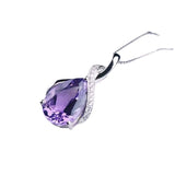 Natural Topaz Pendant Clavicle Necklace For Women