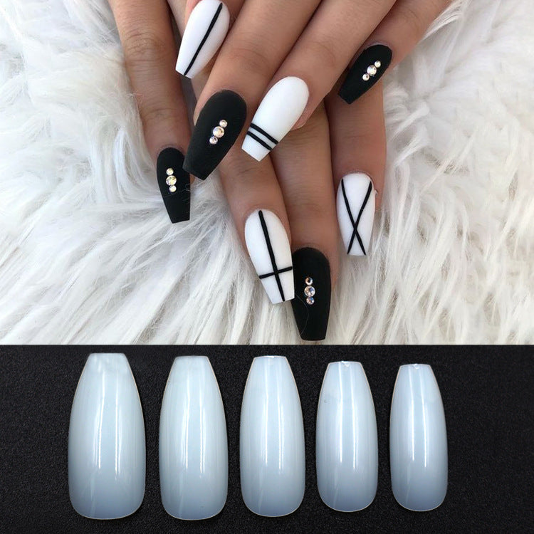 500 transparentnatural fake nails