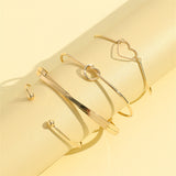 Heart Letter Love Bangle Bracelet