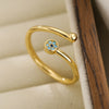 Clear ShinyCross Evil Eye Rings