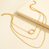 Circle Necklace Clavicle Chain