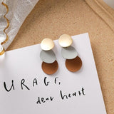 Long brown earrings earrings