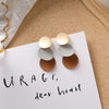 Long brown earrings earrings