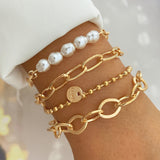 Creative Heart Pearl Multi-layer ChainBracelet