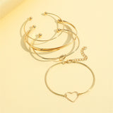 Heart Letter Love Bangle Bracelet