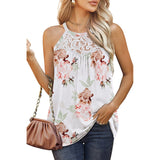 Loose Fit Summer Lace Halter Tops