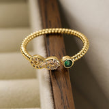 Clear ShinyCross Evil Eye Rings