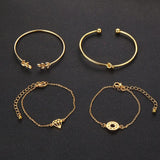 ToconaT Fashion Bohemia LeafBracelet