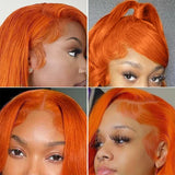Orange Ginger Lace Front Deep Hair Wig