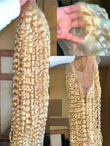 Honey Blonde Transparent Lace Deep Hair Wig