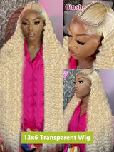 Honey Blonde Transparent Lace Deep Hair Wig