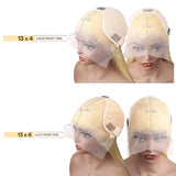 Transparent HD Honey Blonde Deep Wave Lace Frontal Wigs