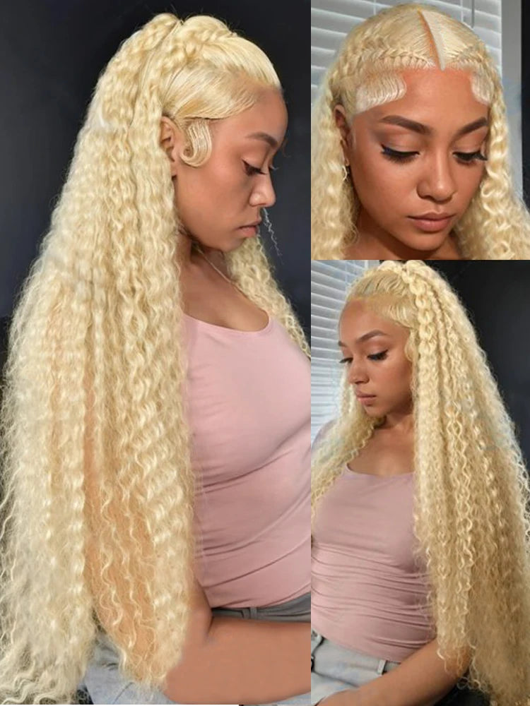 Honey Blonde Transparent Lace Deep Hair Wig