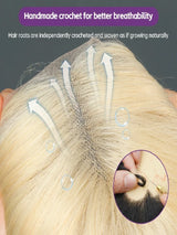 Honey Blonde Transparent Lace Deep Hair Wig