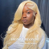 Honey Blonde Body Wave Deep Hair Wig
