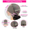 HD Transparent Lace Full Frontal Curly Hair Wigs
