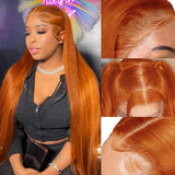 Orange Ginger Lace Front Deep Hair Wig
