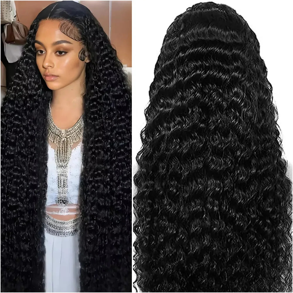 Deep Wave Lace Front Curly Hair Wigs