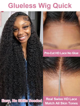 Brazilian Water Wave Curly Lace Front Deep Hair Wig