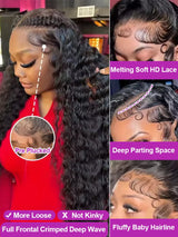 Hd Transparent Loose Deep Wave Lace Frontal Wig
