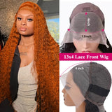 Orange Ginger Lace Front Deep Hair Wig