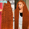 Orange Ginger Curly Deep Hair Wig