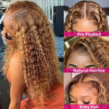 Deep Frontal Water Wave Curly Hair Wigs
