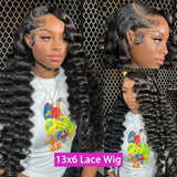 HD Lace Frontal Brazilian Loose Curly Hair Wigs