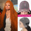 Orange Ginger Lace Front Deep Hair Wig