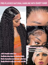 Brazilian Water Wave Curly Lace Front Deep Hair Wig