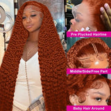 Orange Ginger Curly Deep Hair Wig
