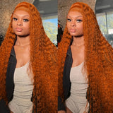 Orange Ginger Lace Front Deep Hair Wig