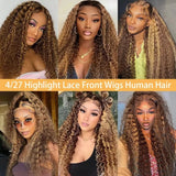 Deep Frontal Water Wave Curly Hair Wigs