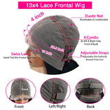 HD Transparent Lace Full Frontal Curly Hair Wigs