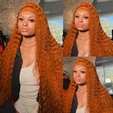 Orange Ginger Lace Front Deep Hair Wig