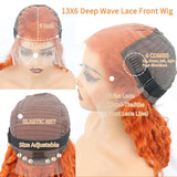 Orange Ginger Lace Front Deep Hair Wig