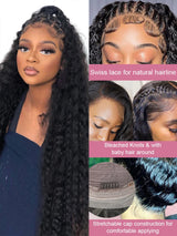 Brazilian Water Wave Curly Lace Front Deep Hair Wig